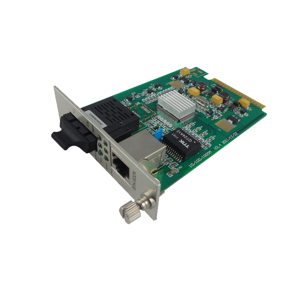 10/100/1000M single mode dual fiber Card Type  Media Converter